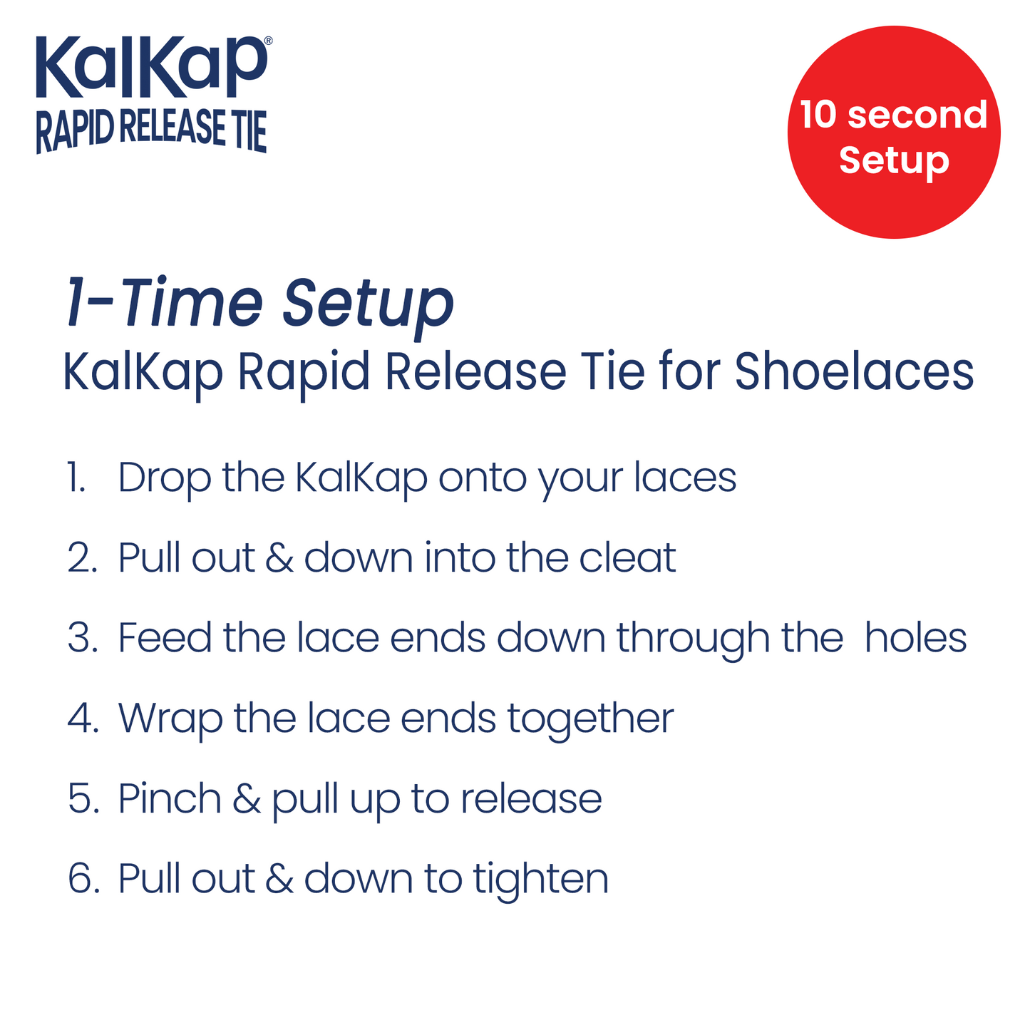 Rapid Release Tie: Shoelace