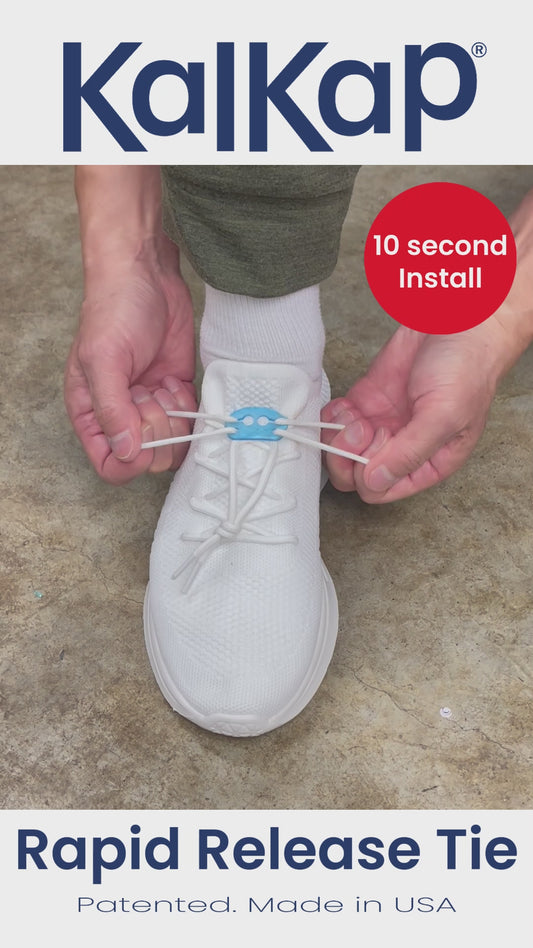 FREE pair KalKap RAPID RELEASE TIE For Shoelaces